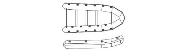 Heavy Duty Inflatable Boat Cover Diagram